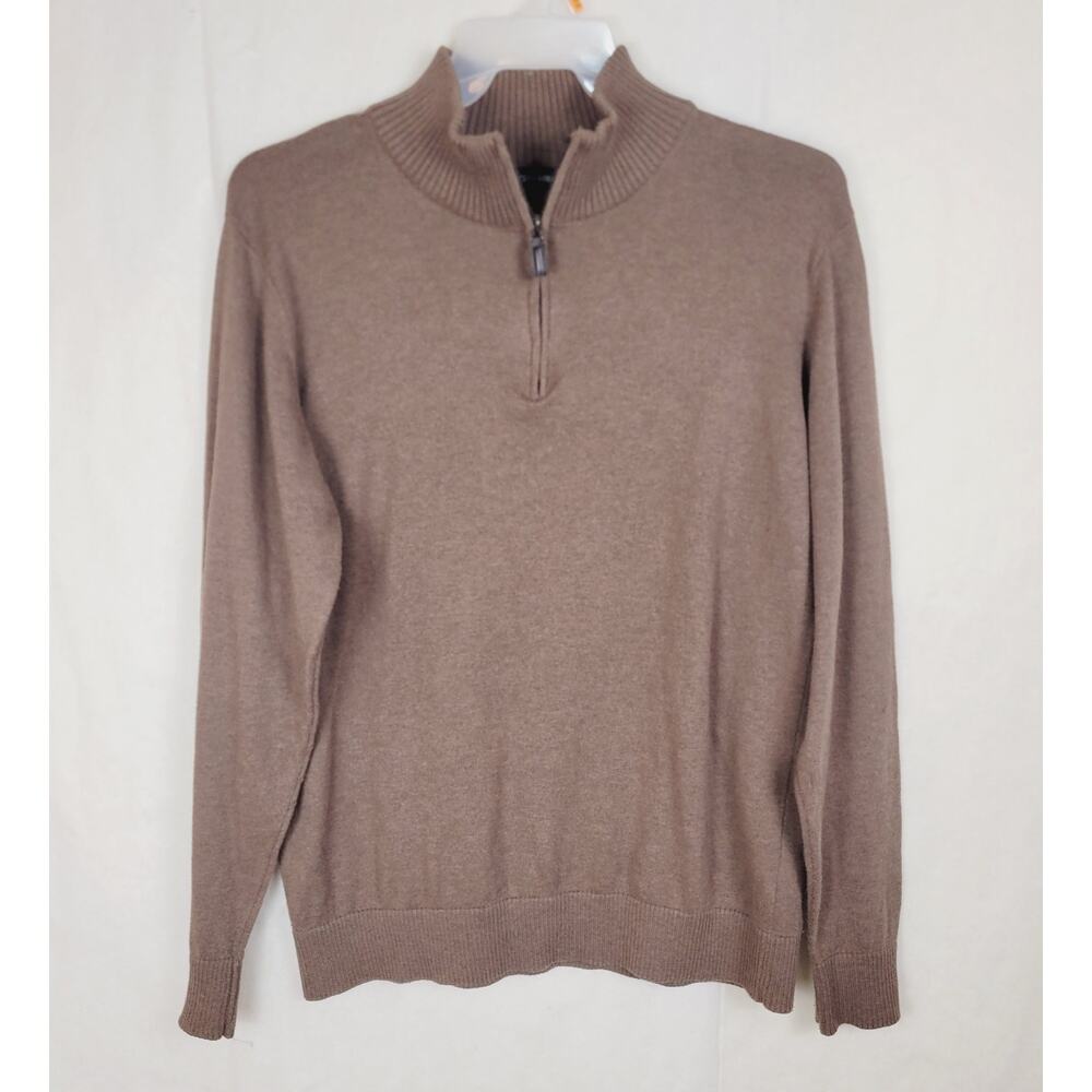 Tricots St Raphael brown quarter zip sweater Size medium Normcore Preppy